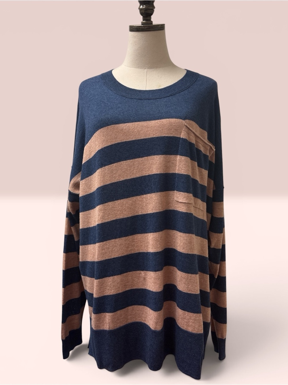 *LIKE NEW*Madewell Navy Ribbed Crewneck Sweater